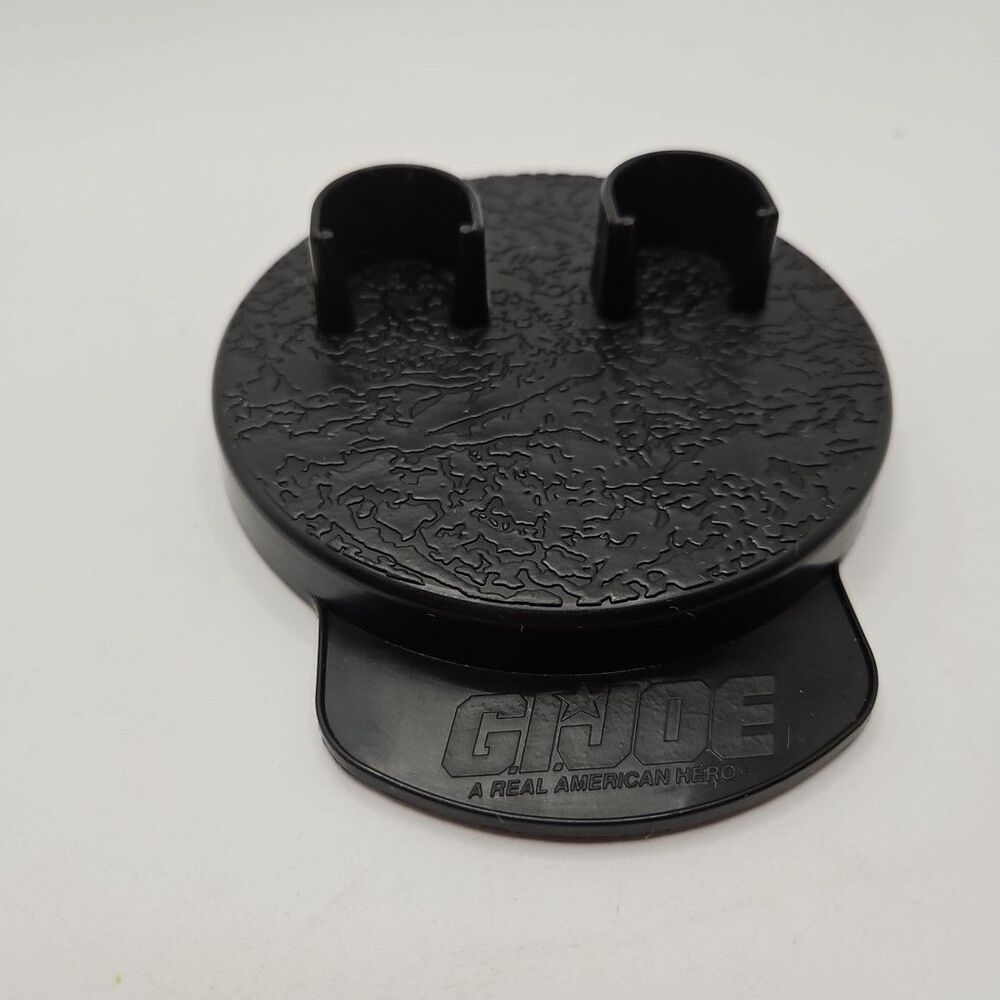 *Replacement* 12" G.I. Joe Figure Black Round Plastic Stand *Stand Only *